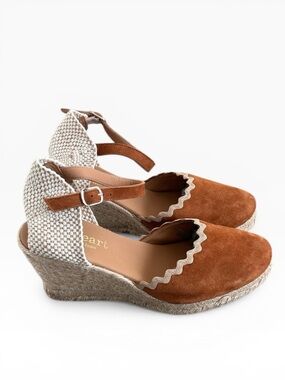 Paseaert Camel Suede Espadrilles Made in Spain Size EU 40, US 10